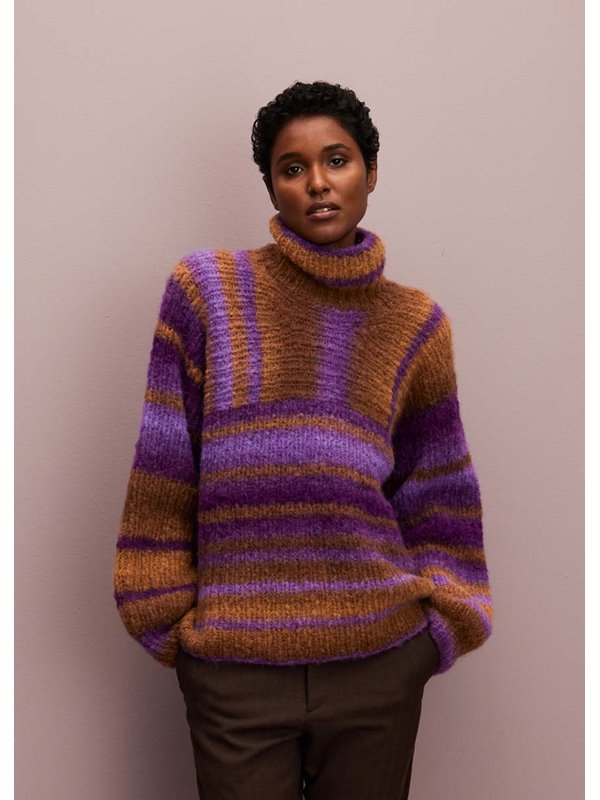 PULLOVER IN LÄNGS- UND QUERRIPPEN Gigante von Lana Grossa