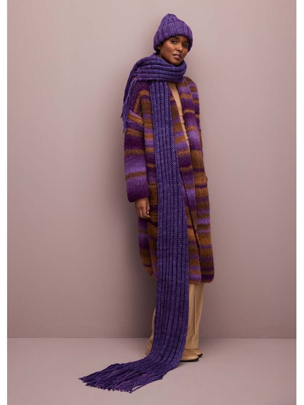 SCHAL IM DOPPELTEN PATENTMUSTER Vintage Superchunky von Lana Grossa