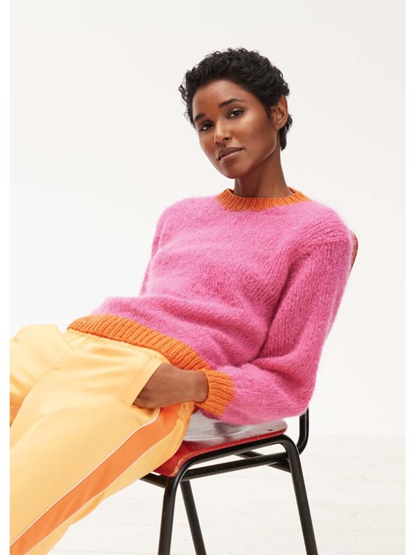 PULLOVER GLATT RECHTS Cool Merino & Mohair Moda von Lana Grossa