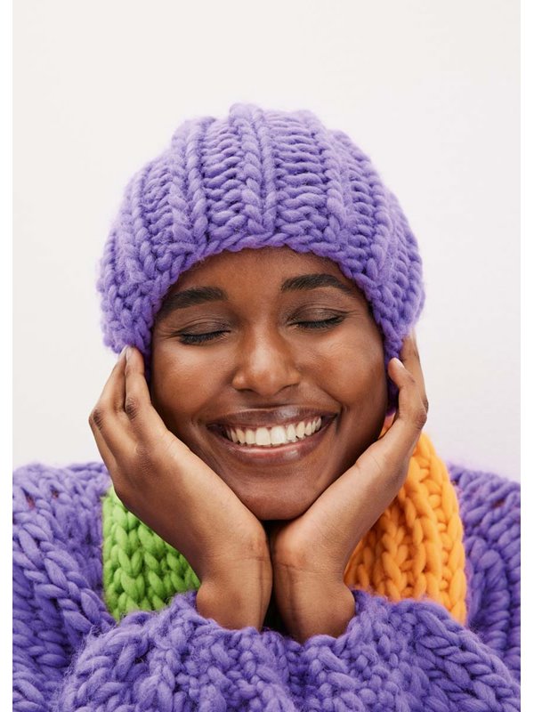 RIPPENMÜTZE Confetti von Lana Grossa