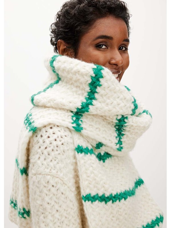 SCHAL IM FLECHTMUSTER Alpaca Air von Lana Grossa