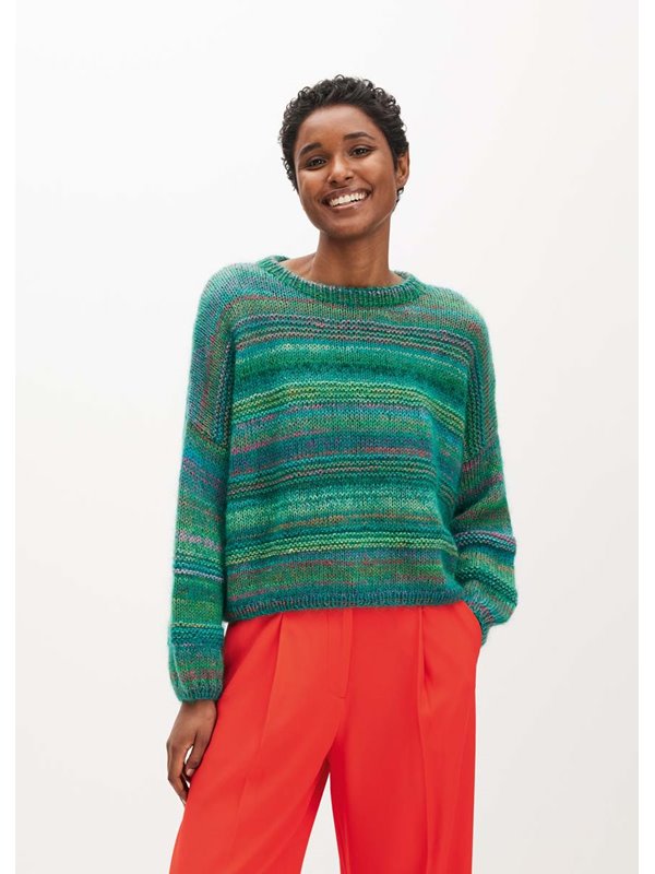 PULLOVER MIT QUERRIPPENMUSTER Colorissimo & Silkhair von Lana Grossa