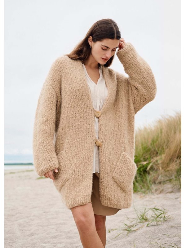 LONGJACKE GLATT RECHTS MIT AUFGESETZTEN TASCHEN Royal Alpaca von Lana Grossa