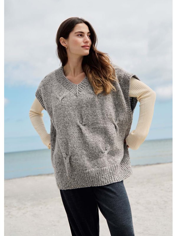 PULLUNDER MIT VERSETZTEM ZOPFMUSTER Lucida von Lana Grossa