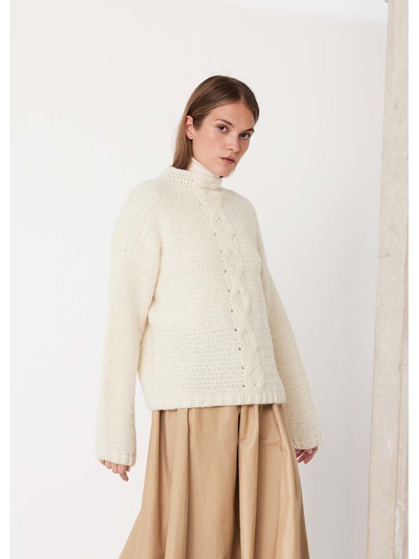 Lana Grossa HÄKELPULLOVER Nebbia