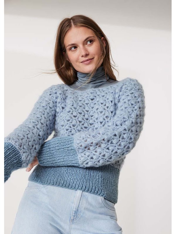 Lana Grossa HÄKELPULLOVER Mohair di Gio & Lucida