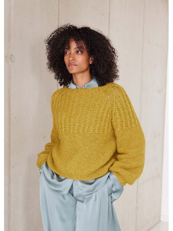 Lana Grossa TOP-DOWN RAGLANSWEATER Alpaca Air II