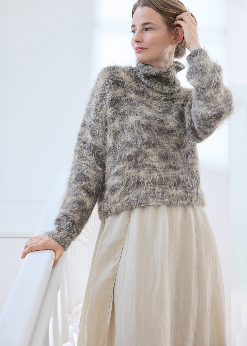 ROLLKRAGENPULLOVER Basta Stampa von Lana Grossa