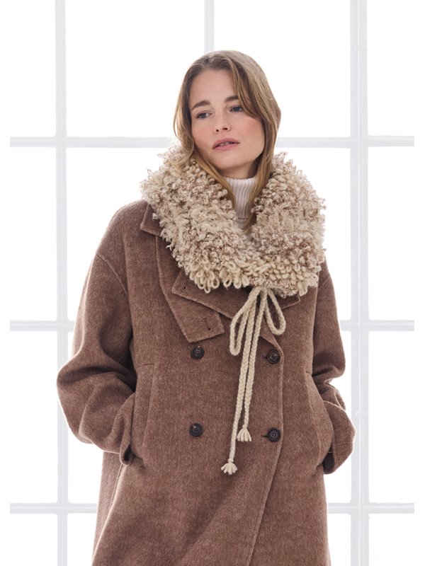Lana Grossa KRAGEN Chapeau, Orsetto Mouliné & Pelliccia