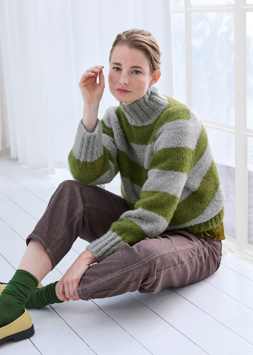 TOP-DOWN-PULLOVER Cosí von Lana Grossa