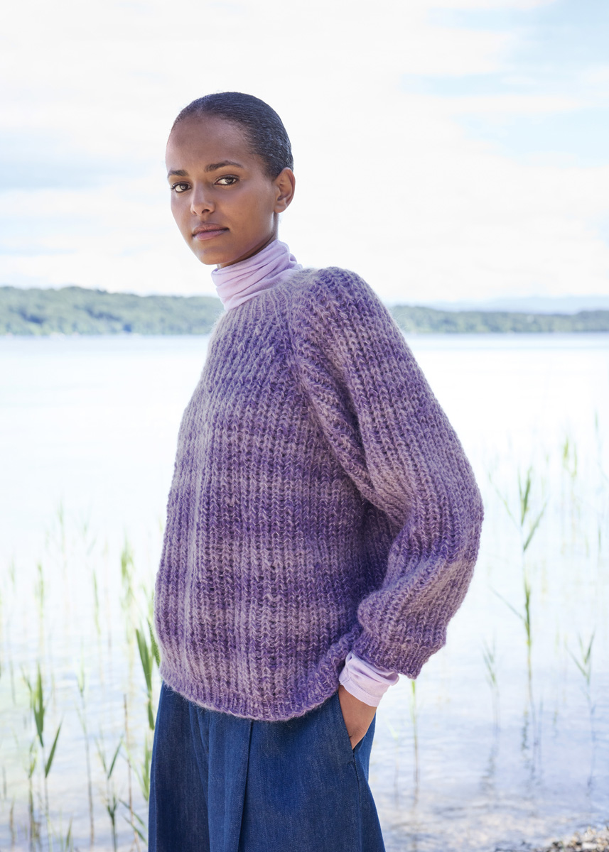TOP-DOWN-PULLOVER Ecopuno Sfumato & Setasuri von Lana Grossa