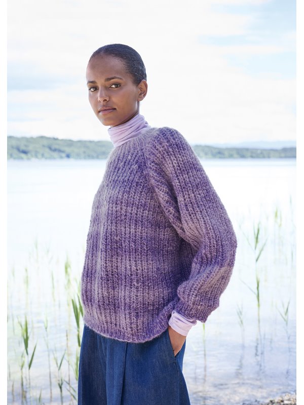 Lana Grossa TOP-DOWN-PULLOVER Ecopuno Sfumato & Setasuri