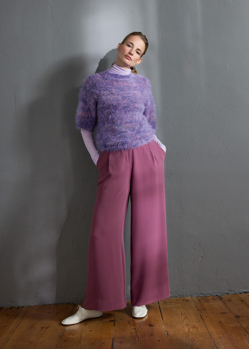 TOP-DOWN-PULLOVER Basta Stampa von Lana Grossa