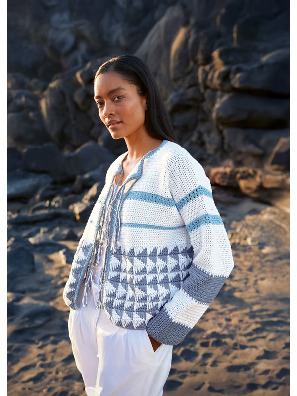 Lana Grossa HÄKELJACKE Tessera