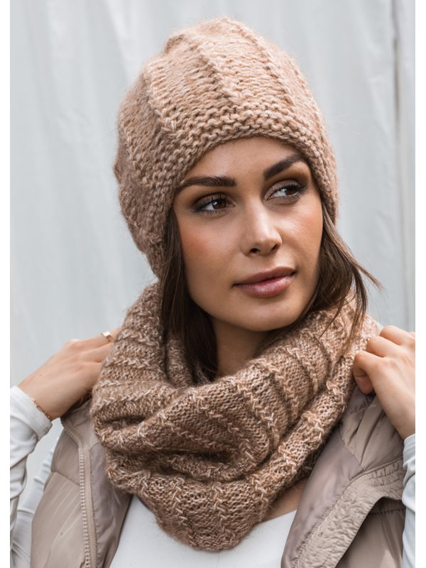 MÜTZE Natural Alpaca Pelo von Lana Grossa