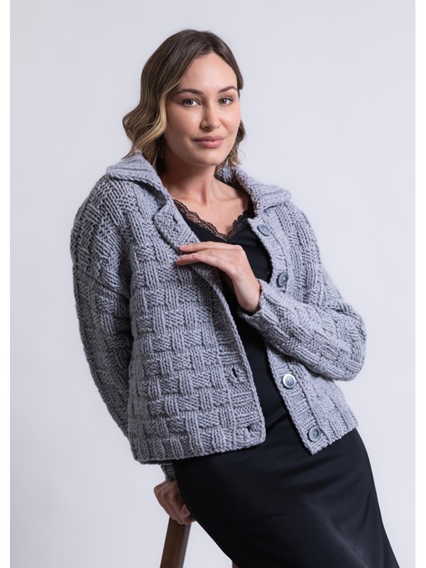 JACKE Merino Cardato von Lana Grossa