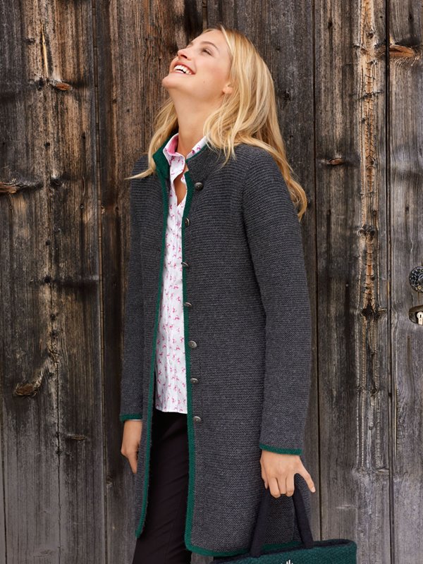 GEHROCK MIT SCHLITZ UND RIEGEL  Alpina von Lana Grossa