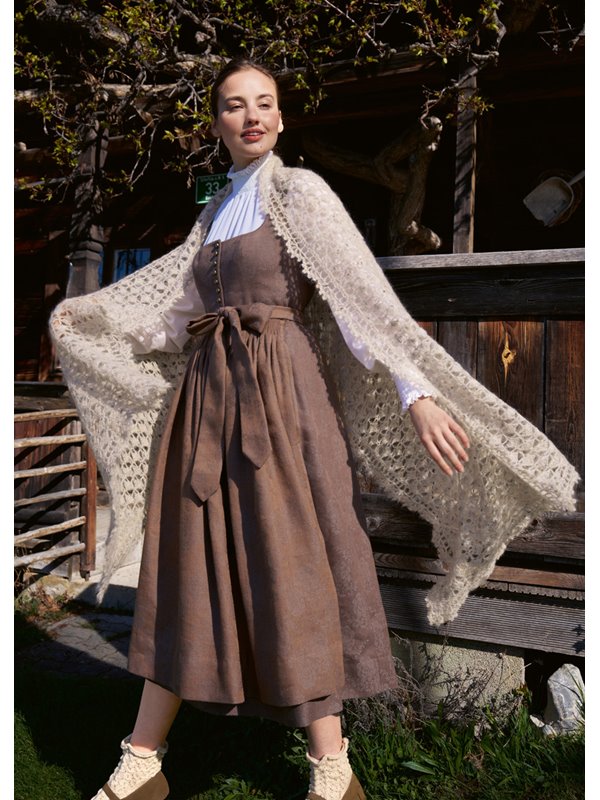 Lana Grossa TUCH IM MUSCHELMUSTER Natural Superkid Tweed