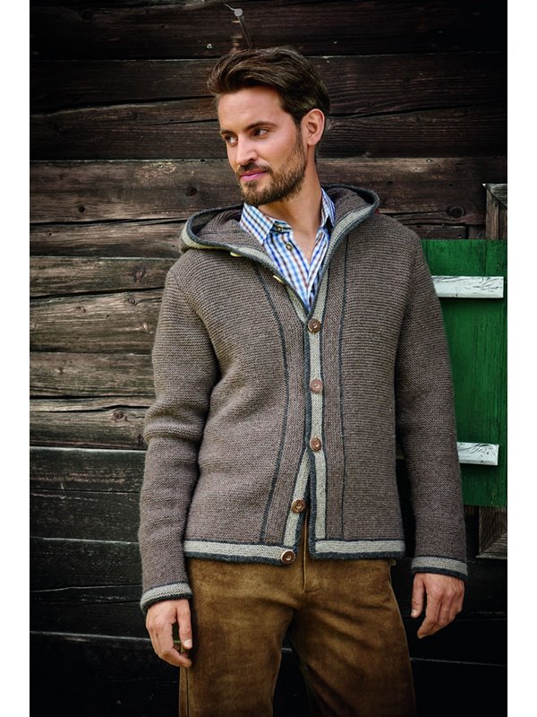 KAPUZENJACKE FÜR HERREN Alpina von Lana Grossa