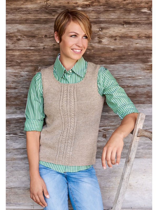 Lana Grossa PULLUNDER MIT ZOPFSTREIFEN Alpina