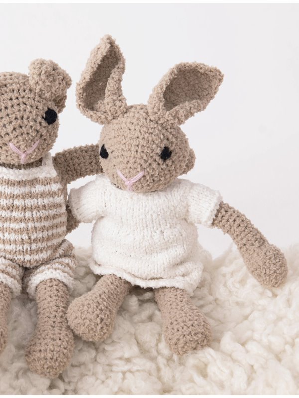 HASE MIT KLEIDCHEN Babysoft von Lana Grossa
