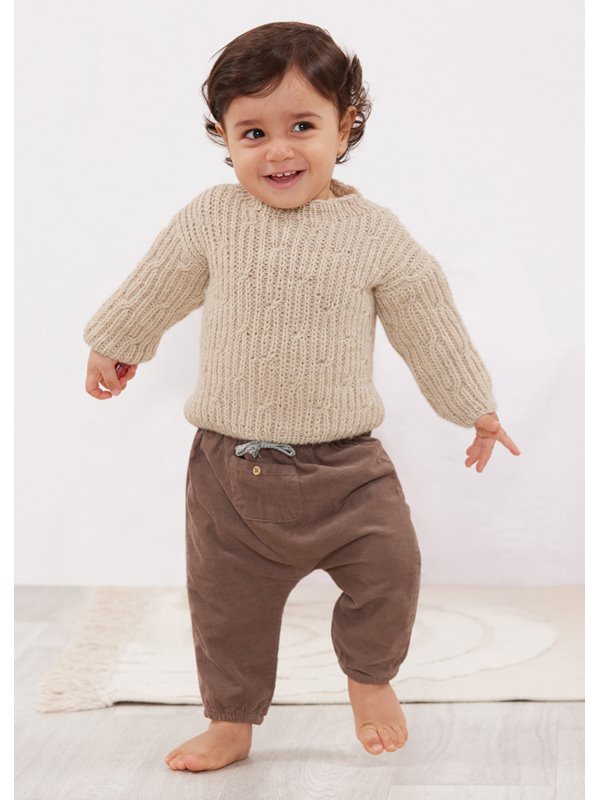 PULLOVER Natural Alpaca Pelo von Lana Grossa