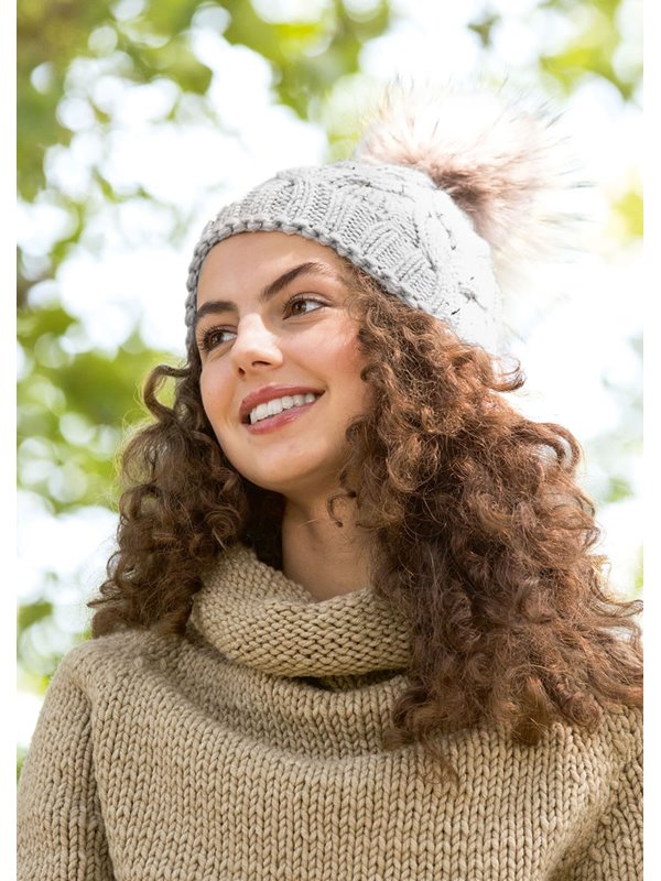 MÜTZE BINGO Melange (GOTS) von Lana Grossa