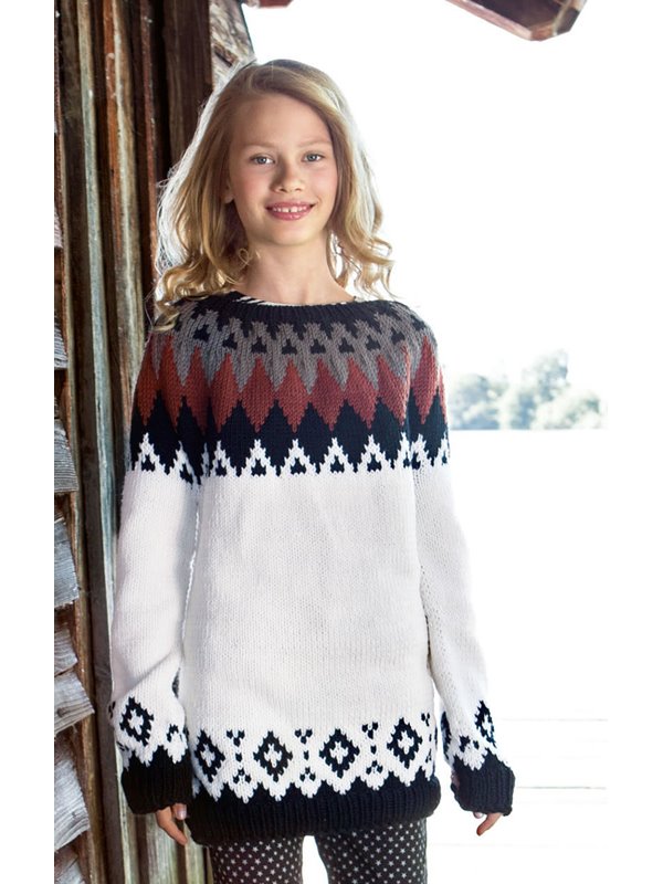 PULLOVER BINGO Melange (GOTS) von Lana Grossa