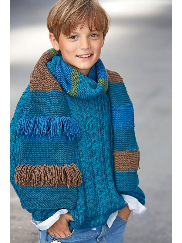 SCHAL COOL WOOL Big Melange (GOTS) von Lana Grossa