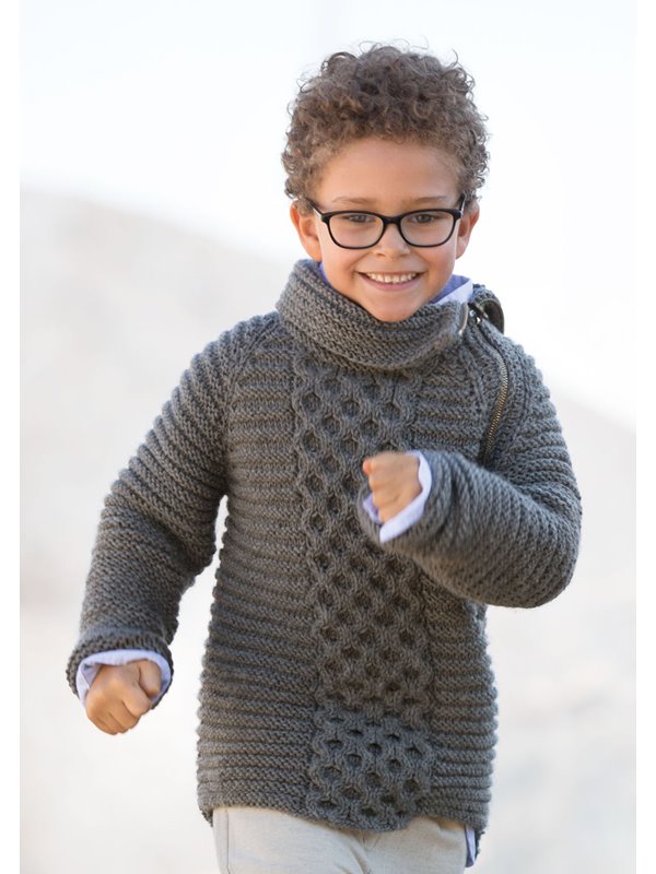 PULLOVER BINGO Melange (GOTS) von Lana Grossa
