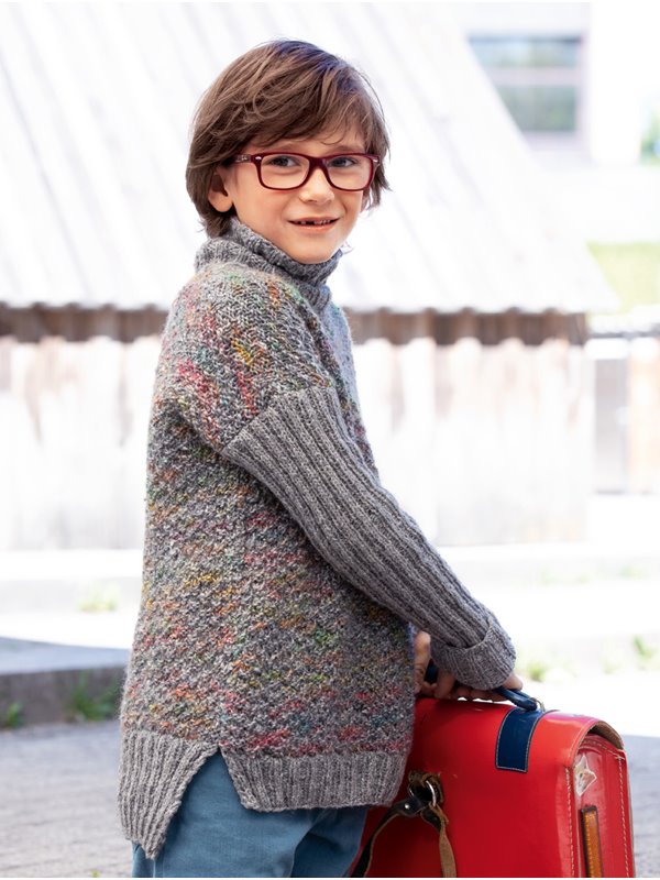 PULLOVER Only Tweed/Smokey von Lana Grossa