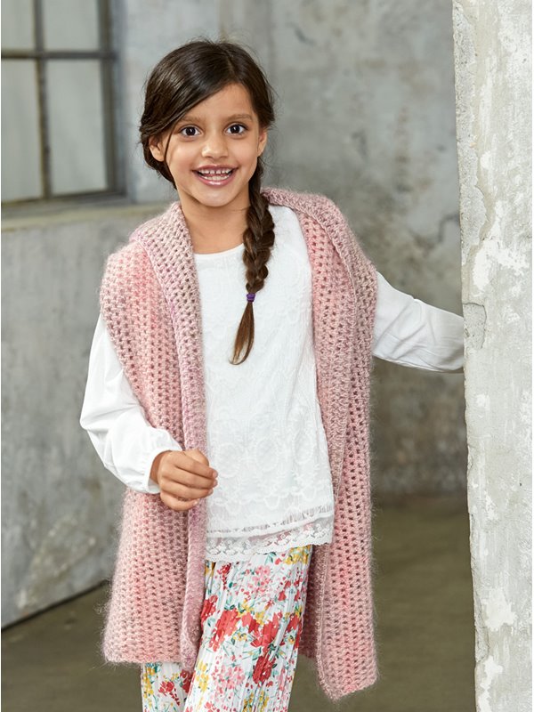 Lana Grossa KAPUZENWESTE COOL WOOL Melange (GOTS)/Silkhair Print