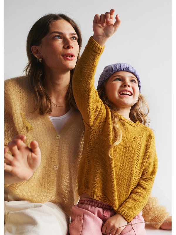 CARDIGAN MIT GIRAFFE Silkhair von Lana Grossa