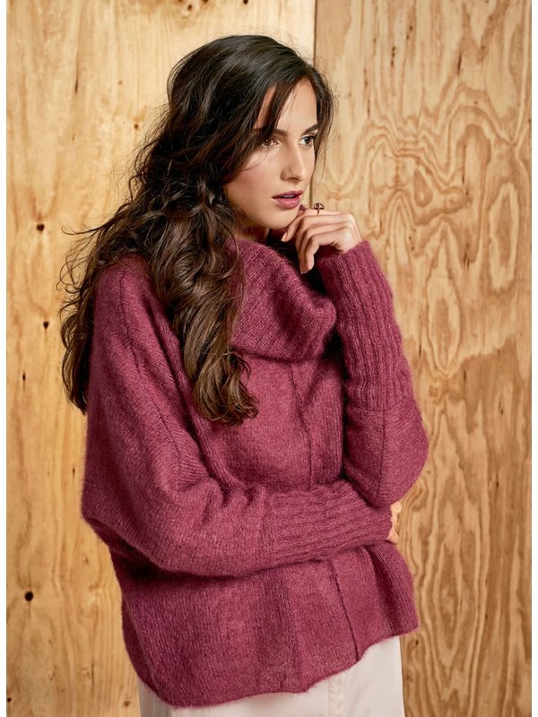 Lana Grossa FLEDERMAUSPULLI MIT ROLLKRAGEN  Silkhair