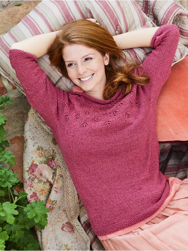 RUNDPASSENPULLOVER Landlust Sommerseide von Lana Grossa