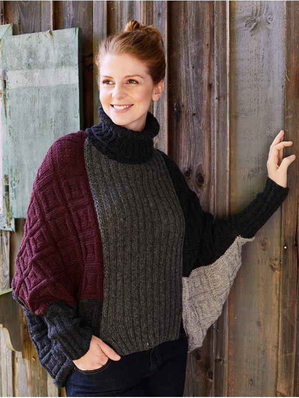 Lana Grossa KIMONOPULLOVER Landlust Merino 180