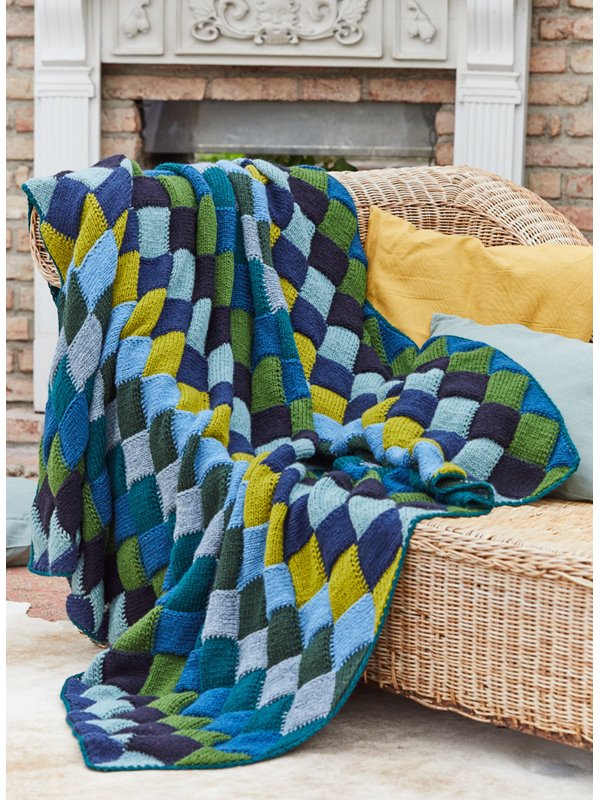 DECKE MIT FLECHTMUSTER Landlust Merino 120 von Lana Grossa