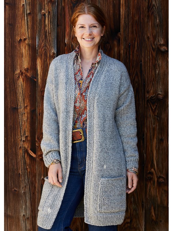 Lana Grossa LANGE JACKE Landlust Winterwolle