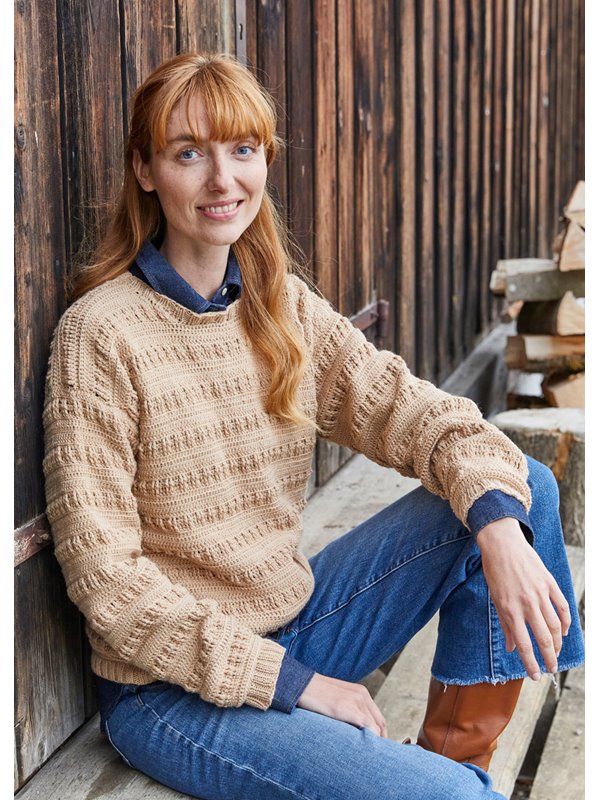 HÄKELPULLOVER Landlust Alpaka Merino 160 von Lana Grossa