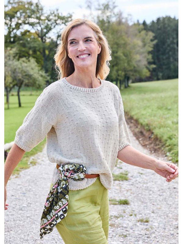 HALBARM-PULLOVER Landlust-Sommerseide von Lana Grossa