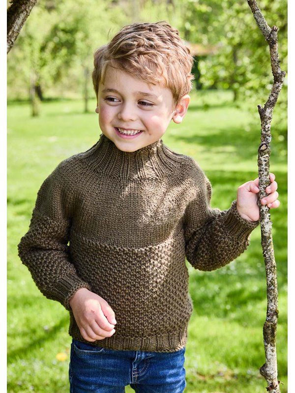 Lana Grossa KINDERPULLOVER Landlust Naturwolle