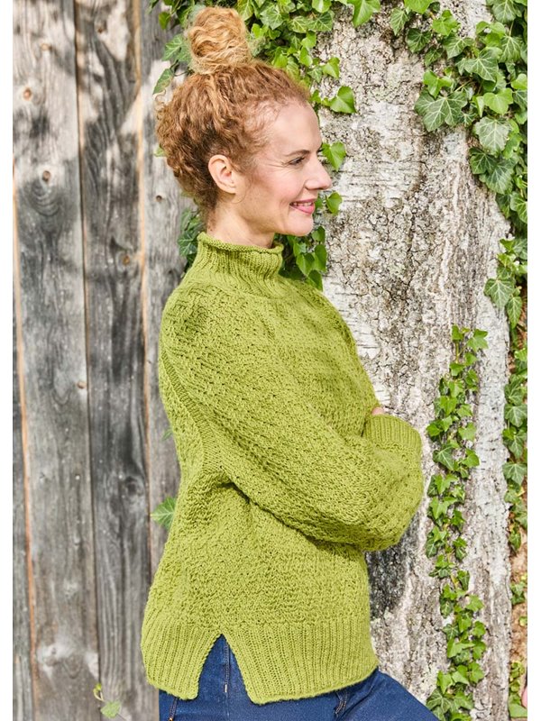 Lana Grossa PULLOVER MIT RHOMBENMUSTER Landlust Alpaka Merino 160