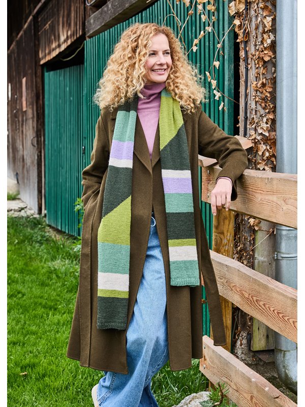 SCHAL MIT FARBMUSTER Landlust Alpaka Merino 160 von Lana Grossa