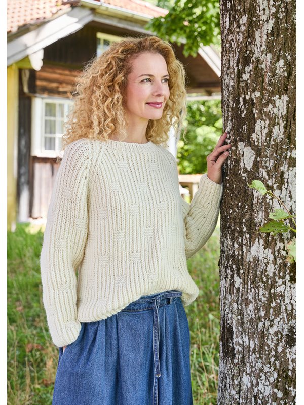 Lana Grossa PATENTPULLOVER Landlust Naturwolle