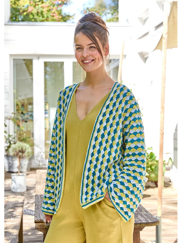 Lana Grossa HÄKELJACKE Landlust Baumwolle