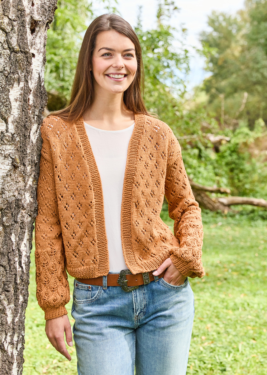 AJOURJACKE Landlust Baumwolle von Lana Grossa