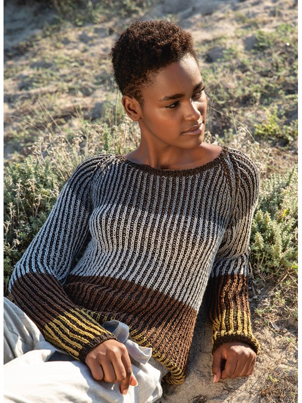 RAGLANPULLOVER Solo Lino Melange von Lana Grossa