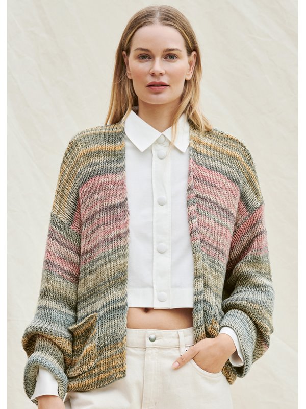 RIPPENCARDIGAN Romanza Cotone von Lana Grossa