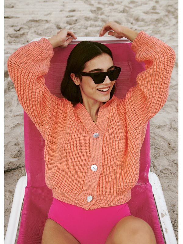 Lana Grossa JACKE IM HALBPATENTMUSTER Cashseta