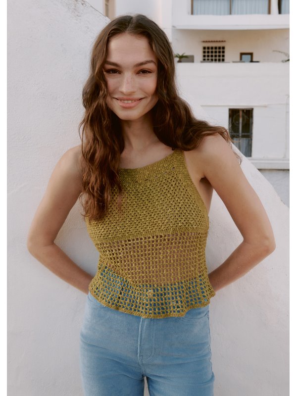 TOP MIT FILETMUSTER Terra von Lana Grossa